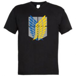 Мужская футболка  с V-образным вырезом Патриотический разведкорпус - PrintSalon