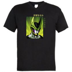 Мужская футболка  с V-образным вырезом Perfect Cell - PrintSalon