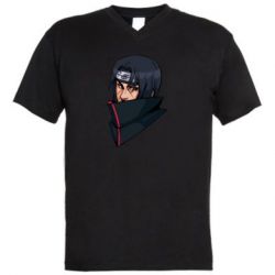 Чоловіча футболка з V-подібним вирізом Portrait of Itachi - PrintSalon