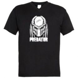 Чоловіча футболка з V-подібним вирізом Predator. - PrintSalon