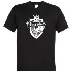 Мужская футболка  с V-образным вырезом Ravenclaw Emblem - PrintSalon