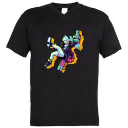 Чоловіча футболка з V-подібним вирізом Rebecca - PrintSalon