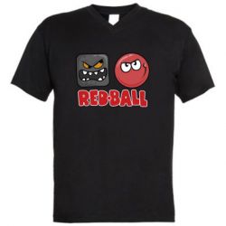Чоловіча футболка з V-подібним вирізом Red ball 4 - PrintSalon