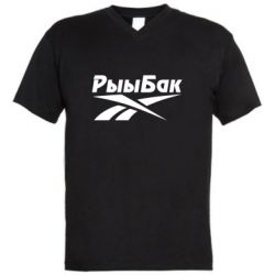 Чоловіча футболка з V-подібним вирізом Reebok РыыБак - PrintSalon