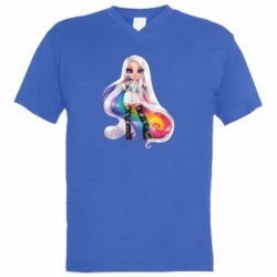 Мужская футболка  с V-образным вырезом Амайя Рейн - PrintSalon