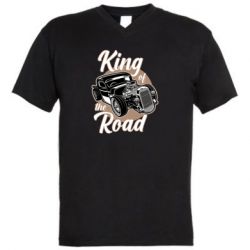 Мужская футболка  с V-образным вырезом Road King - PrintSalon