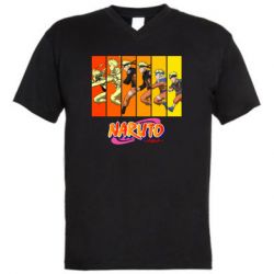 Чоловіча футболка з V-подібним вирізом Running Naruto - PrintSalon