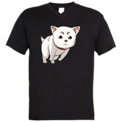 Мужская футболка  с V-образным вырезом Садахару арт - PrintSalon