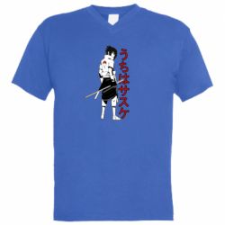 Чоловіча футболка з V-подібним вирізом Sasuke Art