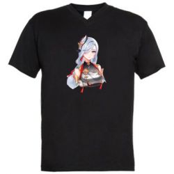 Мужская футболка  с V-образным вырезом Shenhe - PrintSalon