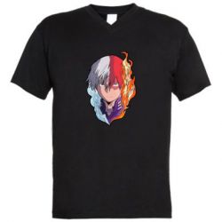 Чоловіча футболка з V-подібним вирізом Шото Тодорокі  арт - PrintSalon