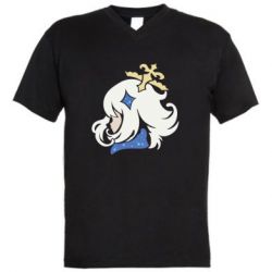 Мужская футболка  с V-образным вырезом Силуэт Паймон - PrintSalon