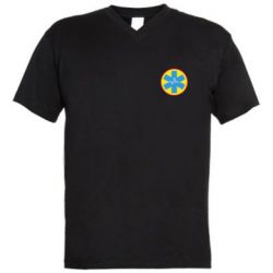 Мужская футболка  с V-образным вырезом Скорая помощь - PrintSalon