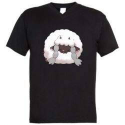 Мужская футболка  с V-образным вырезом Sleeping Wooloo - PrintSalon