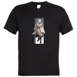 Мужская футболка  с V-образным вырезом Standing Kazuha - PrintSalon