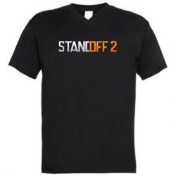 Мужская футболка  с V-образным вырезом Standoff 2 gradient - PrintSalon