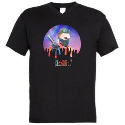 Чоловіча футболка з V-подібним вирізом Standoff art - PrintSalon