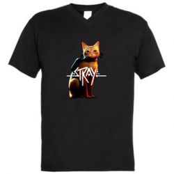 Мужская футболка  с V-образным вырезом Stray main character - PrintSalon
