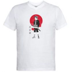 Чоловіча футболка з V-подібним вирізом Tanjiro Kamado Art - PrintSalon