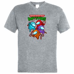 Мужская футболка  с V-образным вырезом Teenage Mutant Ninja Impostors - PrintSalon