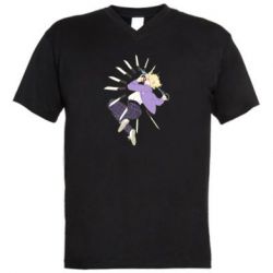 Мужская футболка  с V-образным вырезом Теруки - PrintSalon