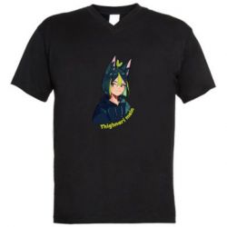 Мужская футболка  с V-образным вырезом Thighnari main - PrintSalon