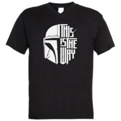 Чоловіча футболка з V-подібним вирізом This Is The Way - PrintSalon