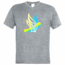 Чоловіча футболка з V-подібним вирізом Україна Ластівка - PrintSalon