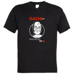 Мужская футболка  с V-образным вырезом Van Darkholme - PrintSalon