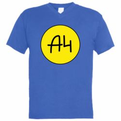 Мужская футболка  с V-образным вырезом Влад А4 Лого - PrintSalon