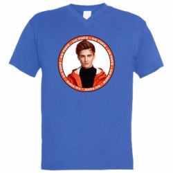 Мужская футболка  с V-образным вырезом Vlad A4 - PrintSalon