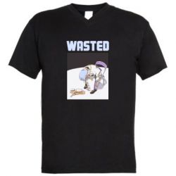 Мужская футболка  с V-образным вырезом Wasted Ayato - PrintSalon