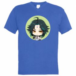 Чоловіча футболка з V-подібним вирізом Xiao Cute Art - PrintSalon