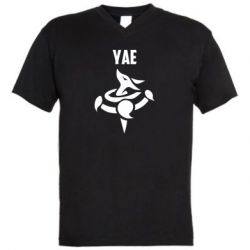 Мужская футболка  с V-образным вырезом Yae symbol - PrintSalon