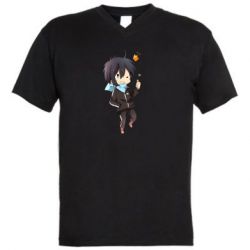 Мужская футболка  с V-образным вырезом Ято - PrintSalon