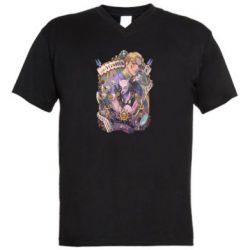 Чоловіча футболка з V-подібним вирізом Йошикаге Кіра - PrintSalon