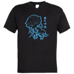 Мужская футболка  с V-образным вырезом Зеницу Агацума - PrintSalon