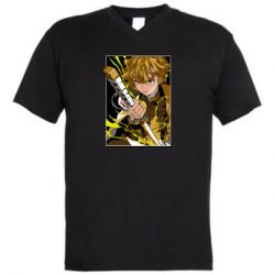 Мужская футболка  с V-образным вырезом Zenitsu - PrintSalon