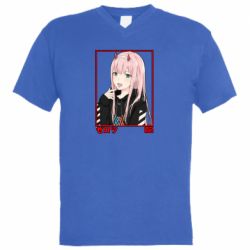 Чоловіча футболка з V-подібним вирізом Zero Two Modern Style