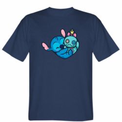 Мужская футболка Stedman Стич с куклой - PrintSalon