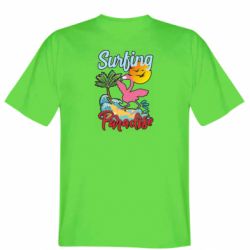 Мужская футболка Stedman Surfing Paradise Flamingo - PrintSalon
