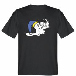 Мужская футболка Stedman Украинский кот саймона с подарком - PrintSalon