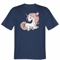 Мужская футболка Stedman Unicorn with bow tie - PrintSalon