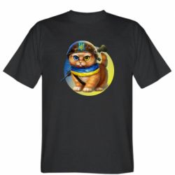 Мужская футболка Stedman Военный котик - PrintSalon