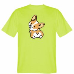 Мужская футболка Stedman Winking Corgi-PrintSalon Мужская футболка Stedman Winking Corgi