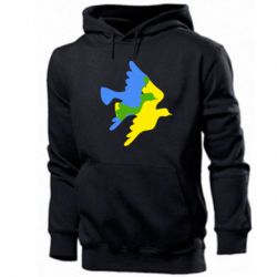 Мужская худи Dove flag of Ukraine - PrintSalon