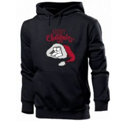 Мужское худи Кот саймона рождество - PrintSalon