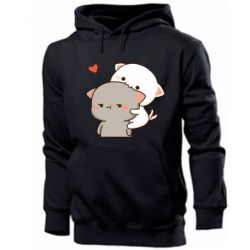 Мужское худи Котики кохання - PrintSalon