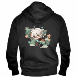 Мужское худи на молнии Chibi Kazuha - PrintSalon