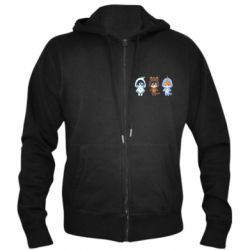 Чоловічі худі на блискавці Чжун, Венті і Тортик - PrintSalon